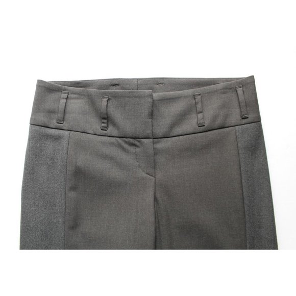 Brunello Cucinelli Virgin Wool Blend Tapered Leg Cuffed Trouser Steel Size 4 - Picture 3 of 10